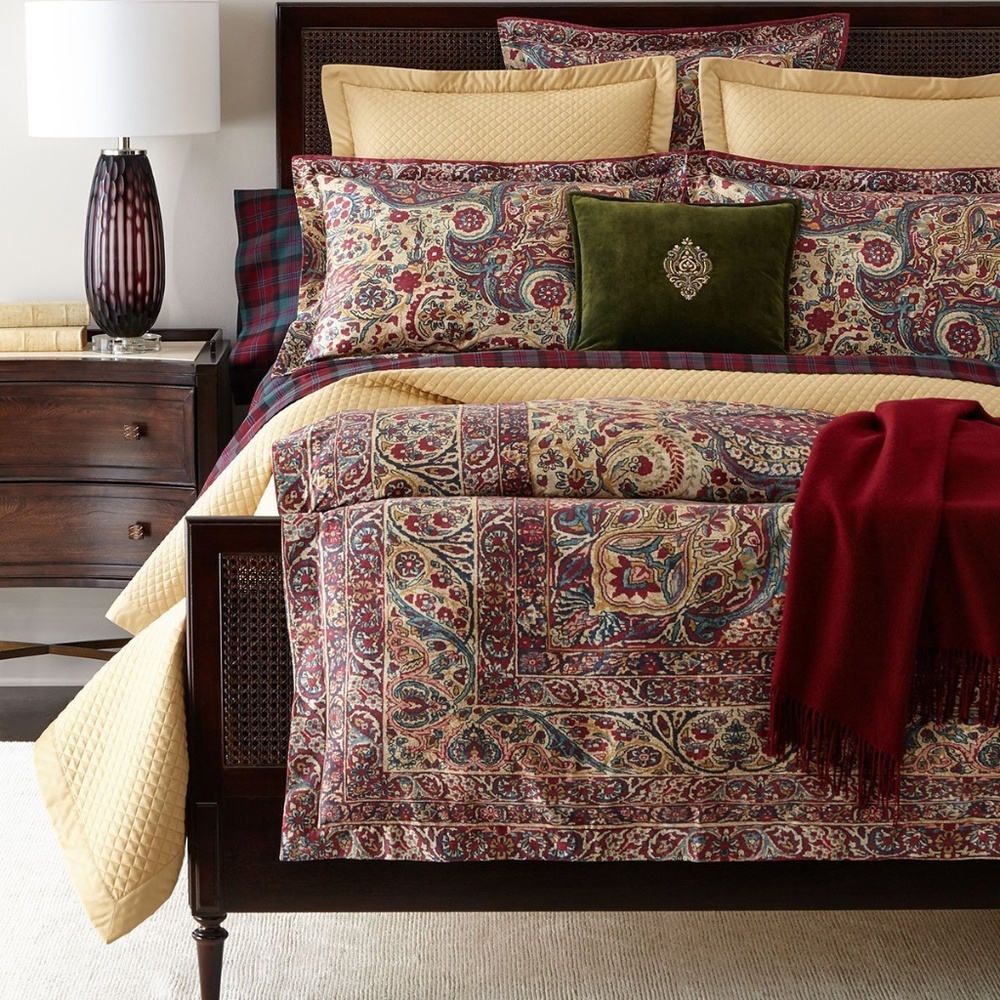 Ralph Lauren set of (2) king shams from Bohemian Muse collection. New in package